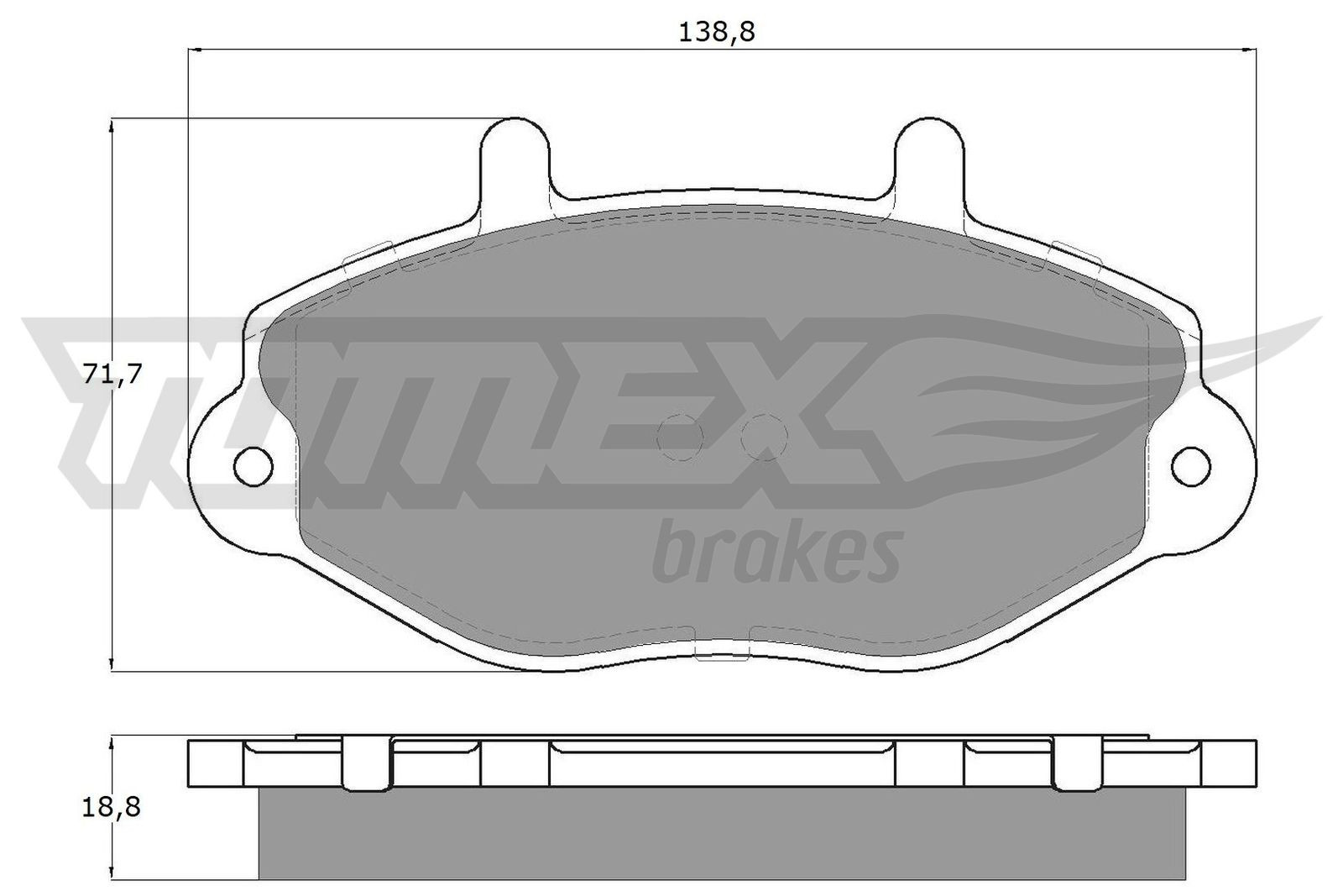 TOMEX Brakes Bremsbelagsatz, Scheibenbremse